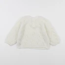 Vertbaudet - pull blanc - 18 mois