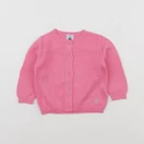 Petit Bateau - gilet rose - 6 mois