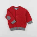Petit Bateau - sweat rouge - 6 mois
