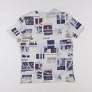 IKKS - tee-shirt blanc, bleu - 14 ans