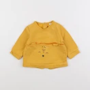 Vertbaudet - sweat jaune - 6 mois