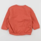 Vertbaudet - sweat orange - 9 mois
