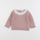 Vertbaudet - pull rose - 9 mois