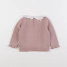 Vertbaudet - pull rose - 9 mois