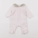 Cyrillus - pyjama velours rose - 3 mois