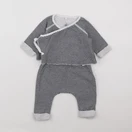 Petit Bateau - ensemble bleu - 6 mois