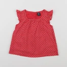 GAP - blouse rouge - 12/18 mois