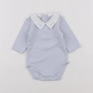 Carrément Beau - body à col bleu - 1 mois