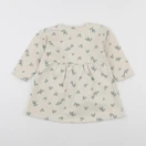 Petit Bateau - robe beige, vert - 2 ans