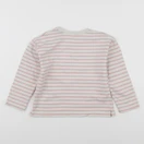 Zara - tee-shirt blanc, rose - 5/6 ans