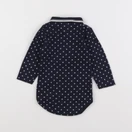 Petit Bateau - body à col bleu - 6 mois