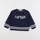 Cyrillus - pull bleu - 12 mois