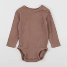 H&M - body marron - 6 mois