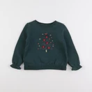 Vertbaudet - sweat vert - 3 ans