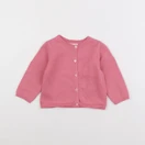 Little Cigogne - gilet rose - 12 mois