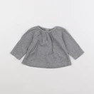 Petit Bateau - tee-shirt gris - 6 mois