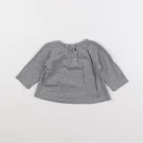 Petit Bateau - tee-shirt gris - 6 mois