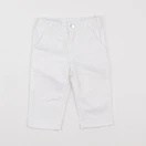 Jacadi - jean blanc - 12 mois