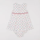 Jacadi - robe blanc, multicolore - 2 ans