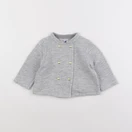 Petit Bateau - sweat gris - 12 mois