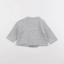 Petit Bateau - sweat gris - 12 mois
