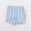 Petit Bateau - short blanc, bleu - 6 mois