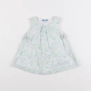 Jacadi - robe liberty blanc, vert - 3 mois