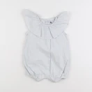 Petit Bateau - combinaison blanc, bleu - 6 mois