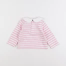 Jacadi - tee-shirt blanc, rose - 12 mois