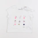 IKKS - tee-shirt blanc - 12 mois