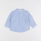 Boutchou - chemise bleu - 6 mois