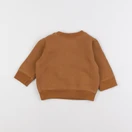 Petit Bateau - sweat marron - 6 mois