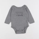 GAP - body gris - 6/12 mois