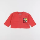 Monoprix - sweat rouge - 6/9 mois
