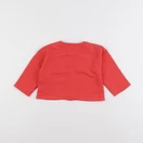 Monoprix - sweat rouge - 6/9 mois