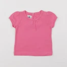 Petit Bateau - tee-shirt rose - 6 mois