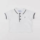 Jacadi - polo blanc - 6 mois