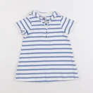 Petit Bateau - robe bleu, blanc - 6 mois