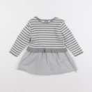 Zara - robe gris - 6/9 mois
