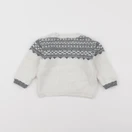Boutchou - pull blanc - 6 mois