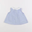 Jacadi - blouse bleu - 6 mois