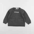 Zara - sweat gris - 2/3 ans