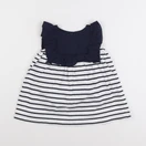 Jacadi - robe blanc, bleu - 18 mois