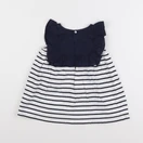 Jacadi - robe blanc, bleu - 18 mois