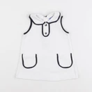 Jacadi - robe blanc, bleu - 6 mois