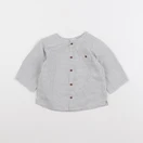 Jacadi - chemise blanc, noir - 6 mois