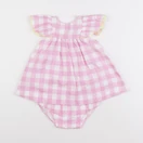 Jacadi - robe blanc, rose - 6 mois