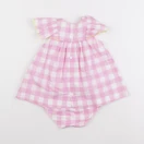 Jacadi - robe blanc, rose - 6 mois