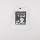 IKKS - tee-shirt blanc - 5 ans