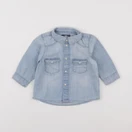 H&M - chemise bleu - 3/6 mois